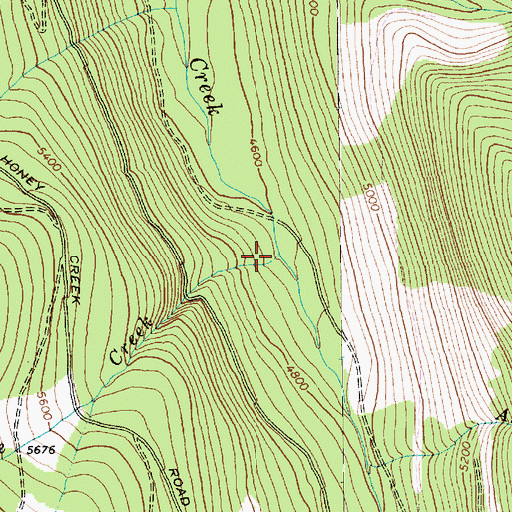 Topographic Map of Cascade Creek, MT