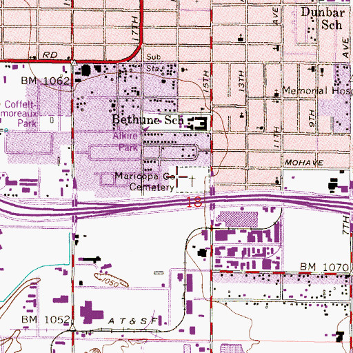 Topographic Map of Cementerio Lindo, AZ