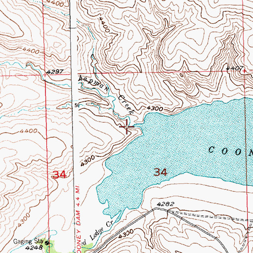 Topographic Map of Chapman Creek, MT