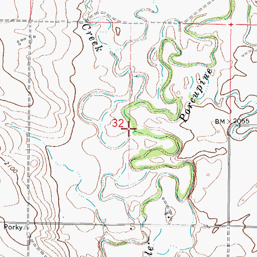 Topographic Map of Charley Creek, MT