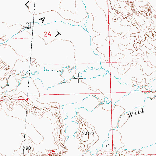 Topographic Map of Chicken Coulee, MT