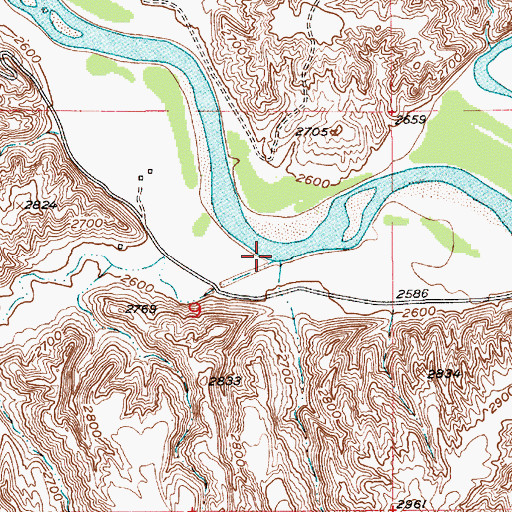 Topographic Map of Chip Creek, MT