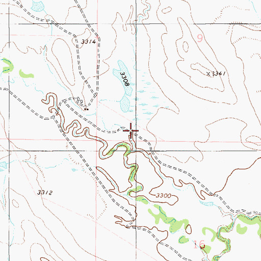 Topographic Map of Chito Creek, MT