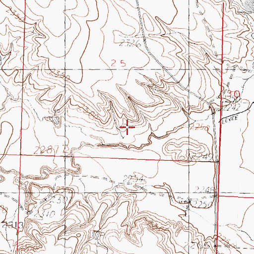 Topographic Map of Clanton Coulee, MT