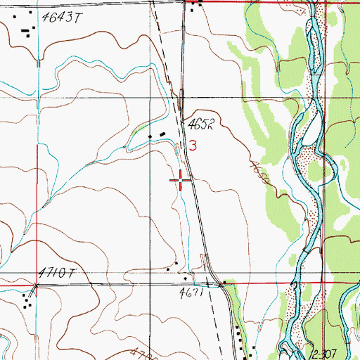 Topographic Map of Clark Ditch, MT