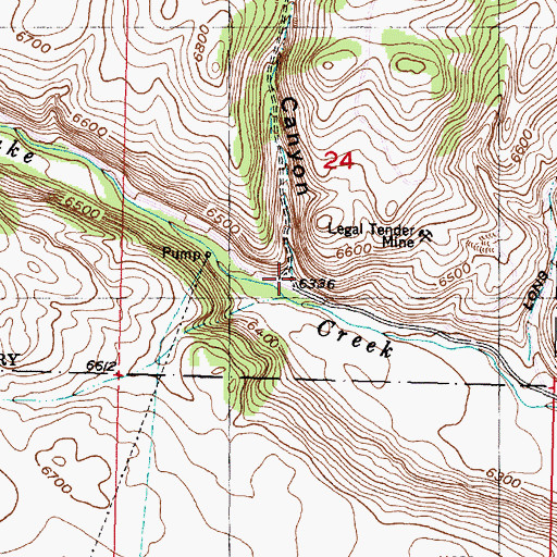 Topographic Map of Clarks Canyon, MT