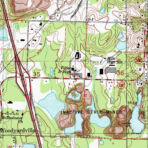 Topographic Map of Fuller Junior High School, AR