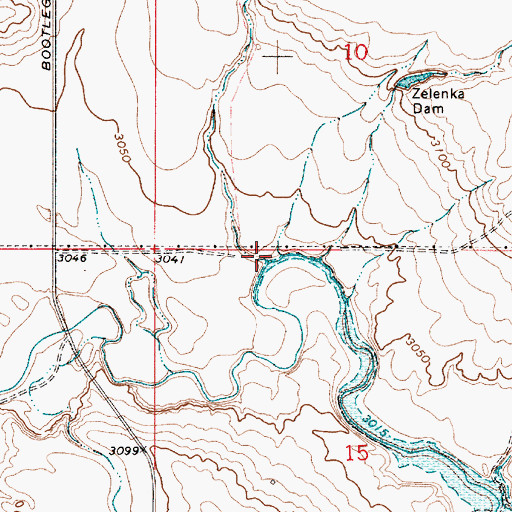 Topographic Map of Clift Coulee, MT