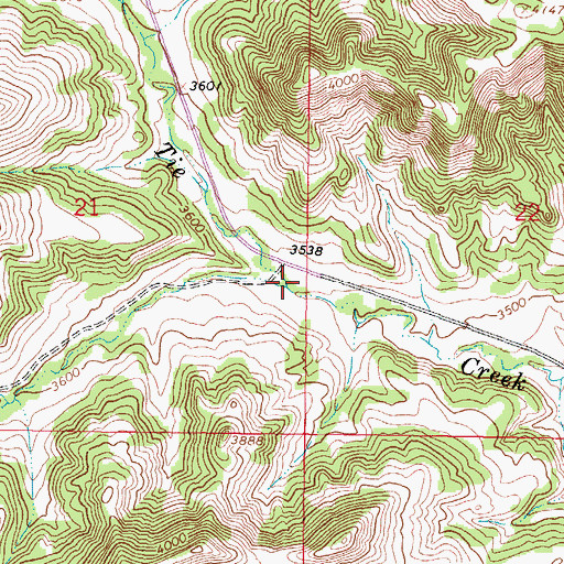 Topographic Map of Clubfoot Creek, MT