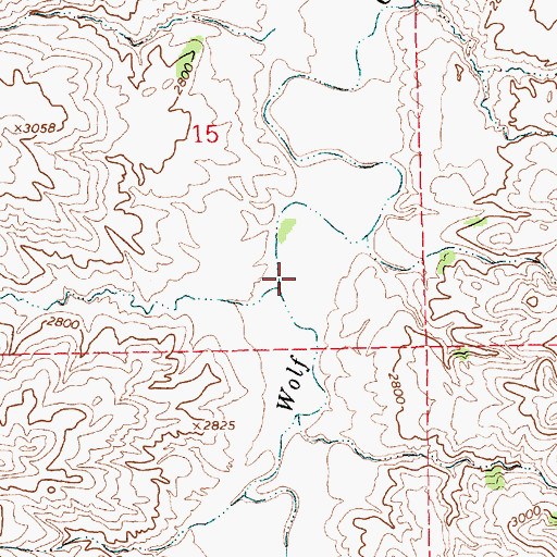 Topographic Map of Clydes Creek, MT