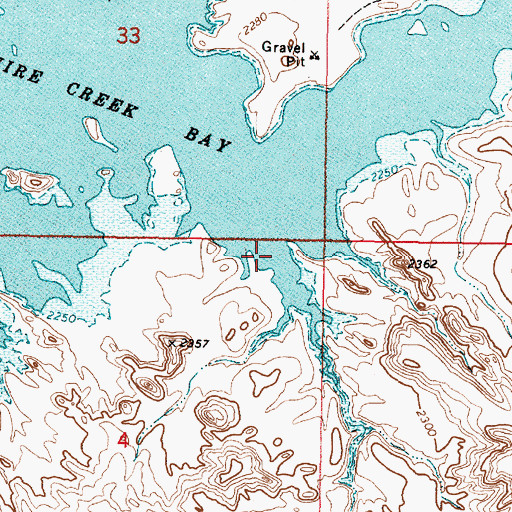 Topographic Map of Coal Bank Coulee, MT