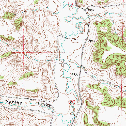 Topographic Map of Coal Bank Creek, MT