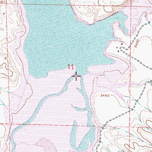 Topographic Map of Coal Creek, MT