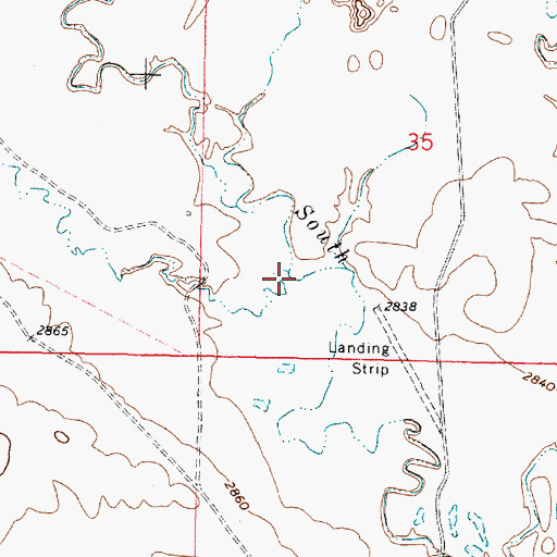 Topographic Map of Coal Creek, MT