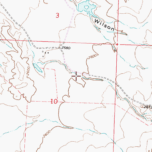 Topographic Map of Coal Mine Coulee, MT