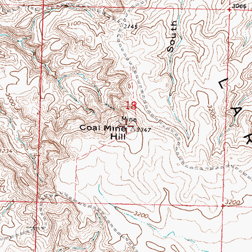 Topographic Map of Coal Mine Hill, MT