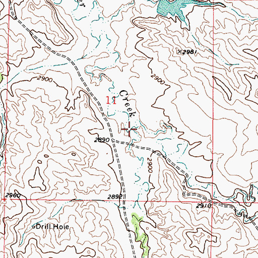 Topographic Map of Coalbank Creek, MT
