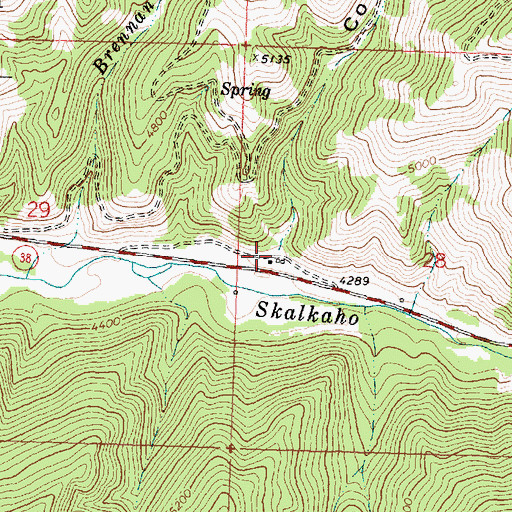 Topographic Map of Coffee Gulch, MT