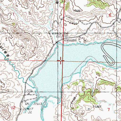Topographic Map of Cold Turkey Coulee, MT
