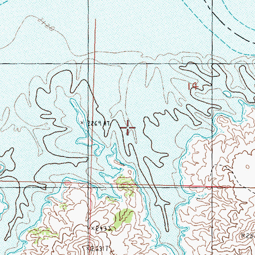 Topographic Map of Cole Creek, MT