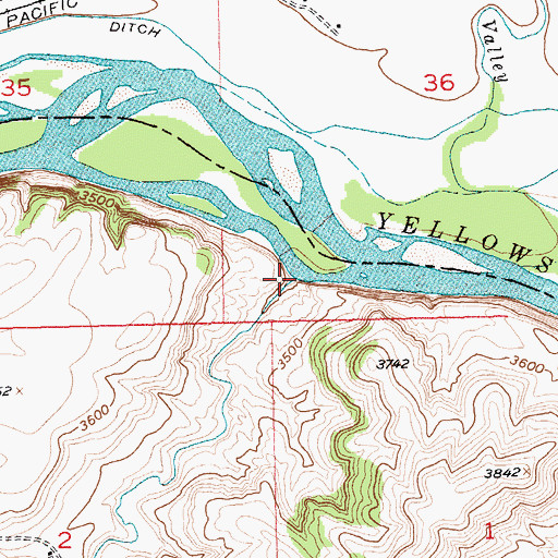 Topographic Map of Cole Creek, MT