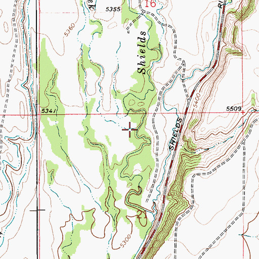 Topographic Map of Cole Creek, MT
