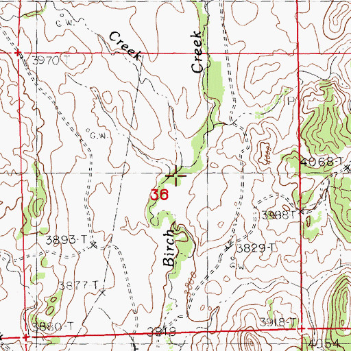 Topographic Map of Connely Creek, MT