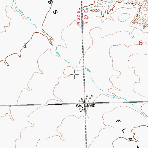 Topographic Map of Coombs Flat, MT