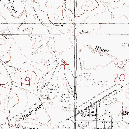 Topographic Map of Cotter Creek, MT