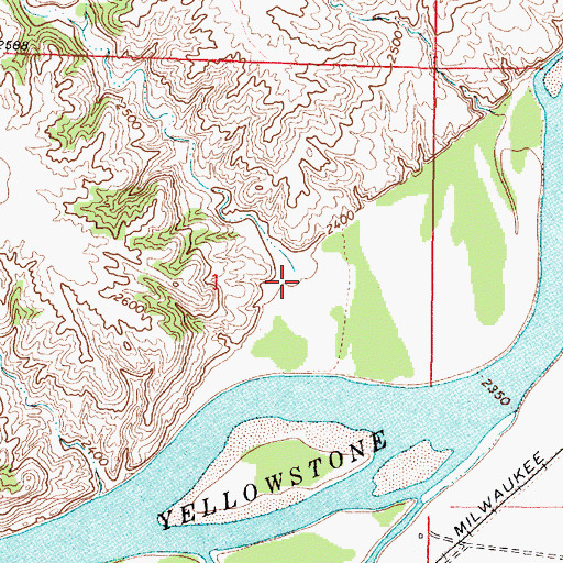 Topographic Map of Cotton Creek, MT