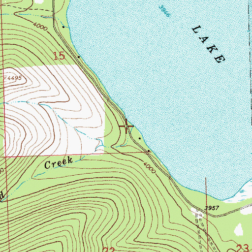 Topographic Map of Cottonwood Creek, MT