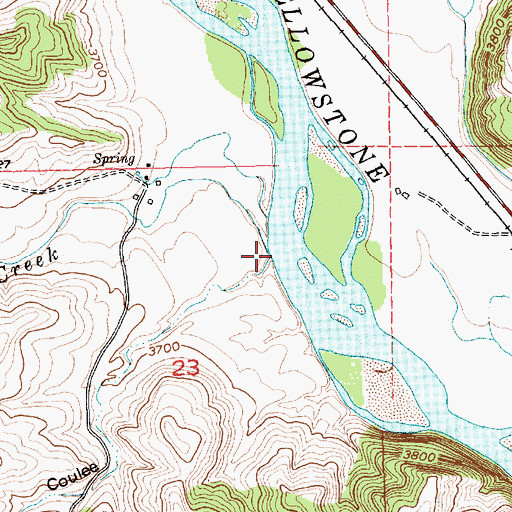 Topographic Map of Countryman Creek, MT