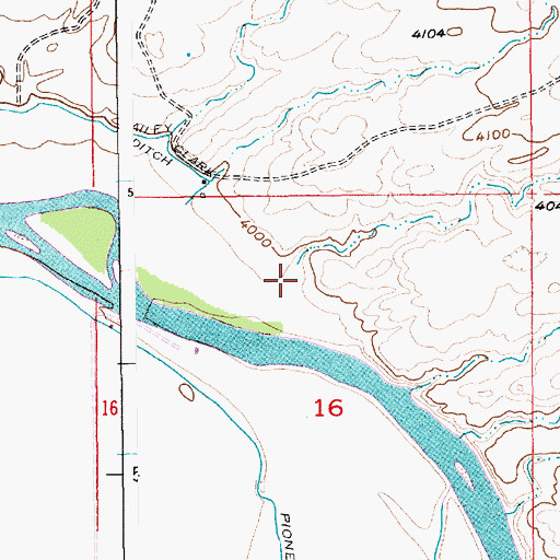 Topographic Map of Cox Creek, MT
