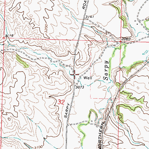 Topographic Map of Coxs Coulee, MT