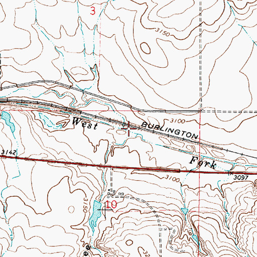 Topographic Map of Coyote Coulee, MT