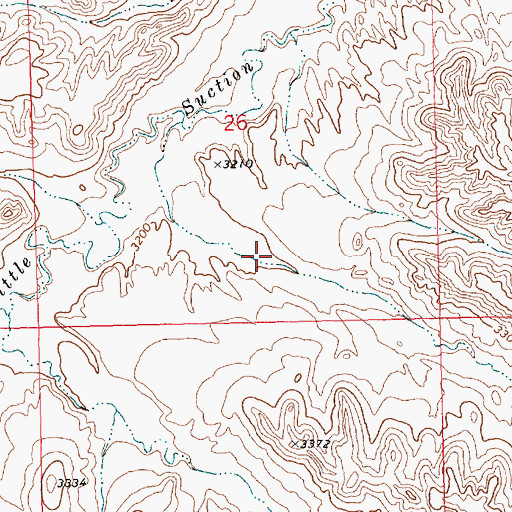 Topographic Map of Crazyman Coulee, MT