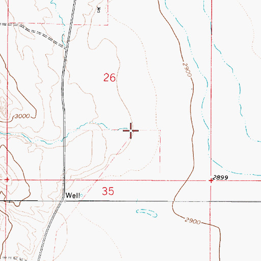 Topographic Map of Crooked Creek, MT