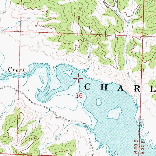 Topographic Map of Sacagawea River, MT