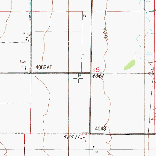 Topographic Map of Crow Creek School (historical), MT