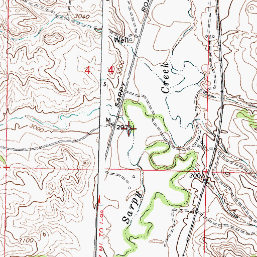 Topographic Map of Crystal Creek, MT
