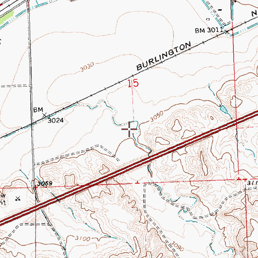 Topographic Map of Custer Coulee, MT