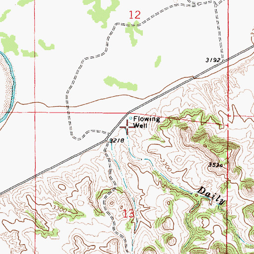 Topographic Map of Daily Creek, MT