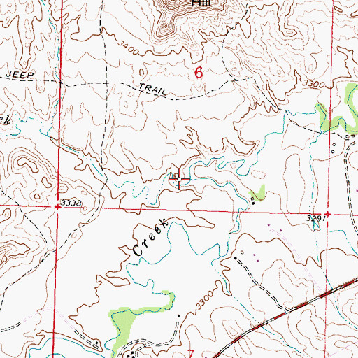Topographic Map of David Creek, MT