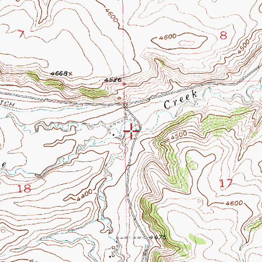 Topographic Map of Davidson Creek, MT