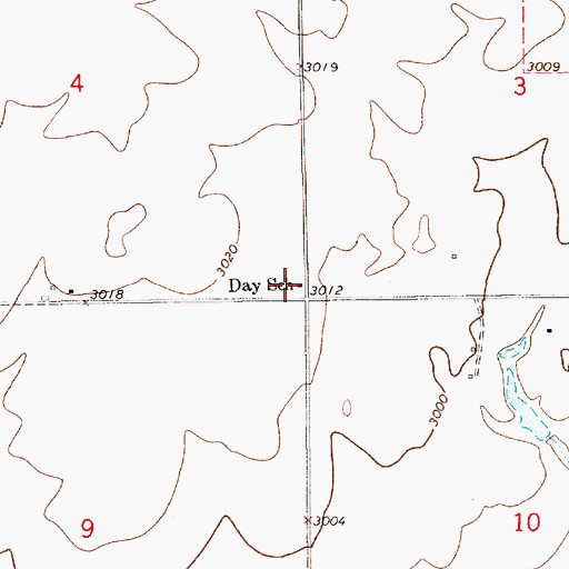 Topographic Map of Day School (historical), MT