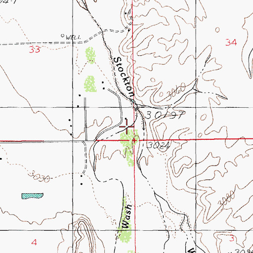 Topographic Map of Marijilda Wash, AZ