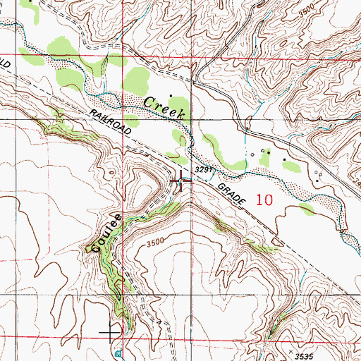 Topographic Map of Deadman Coulee, MT