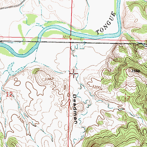 Topographic Map of Deadman Gulch, MT