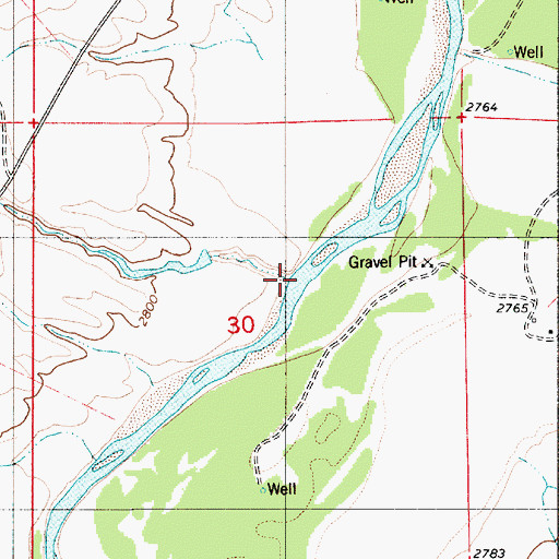 Topographic Map of Deep Creek, MT