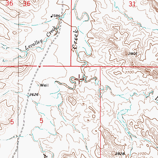 Topographic Map of Deep Creek, MT